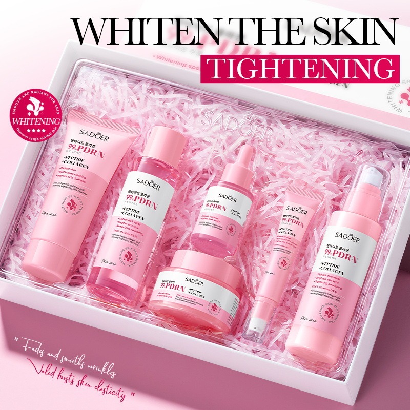 Luxury Skincare Kit - Salmon Pink Peptide Collagen Protein Skincare