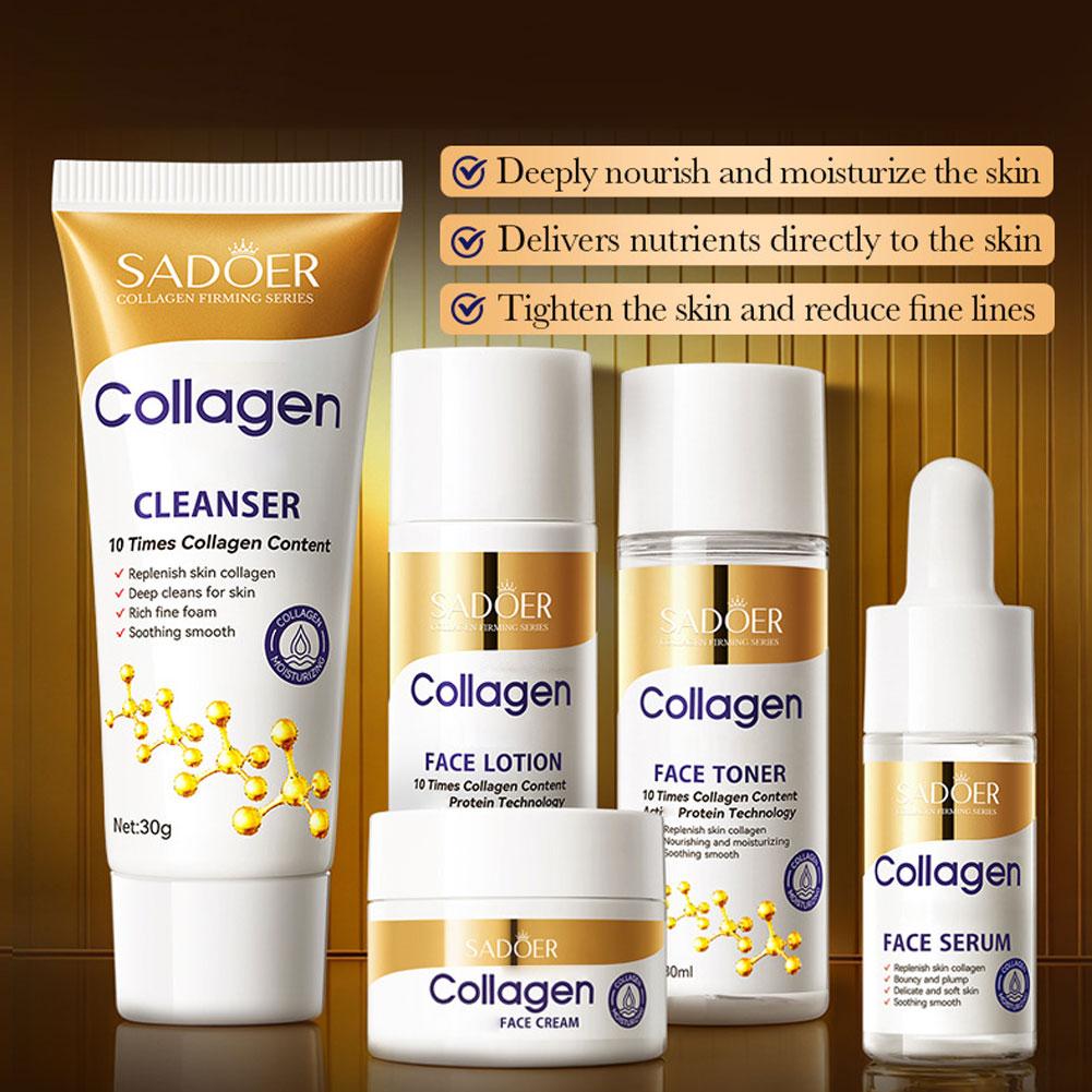 Collagen 5Pcs Skin Care Set Fi - Luxury Skincare Kit review and price