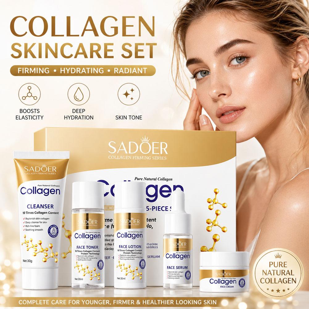 Collagen 5Pcs Skin Care Set Fi - Luxury Skincare Kit review and price