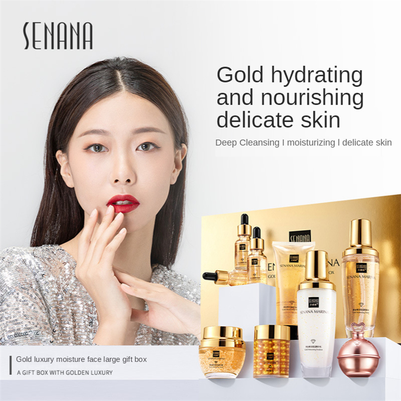 Women 24K Gold Skin Care Set 9 - Luxury Skincare Kit review and price