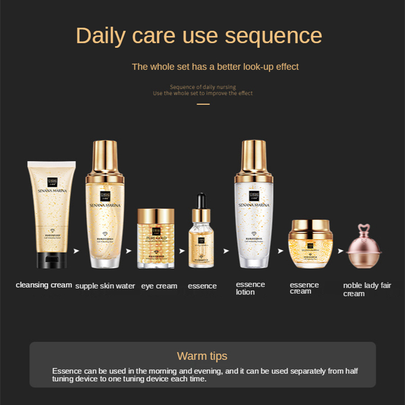 Women 24K Gold Skin Care Set 9 - Luxury Skincare Kit review and price