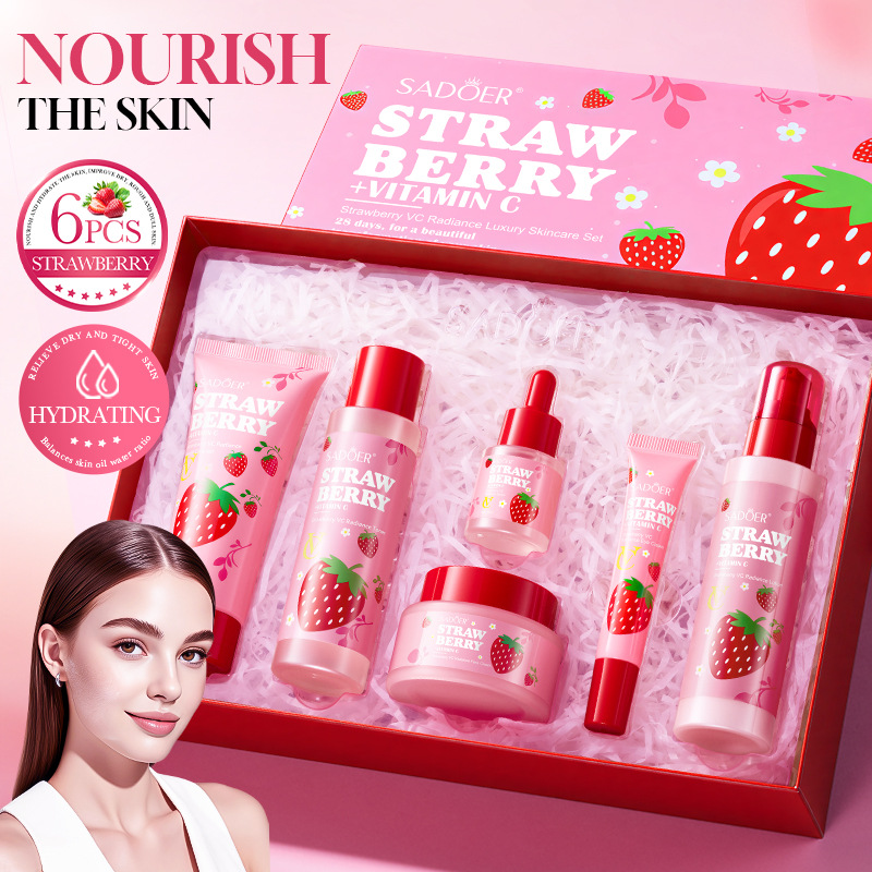Strawberry VC Brightening Luxu - Luxury Skincare Gift Set review and price