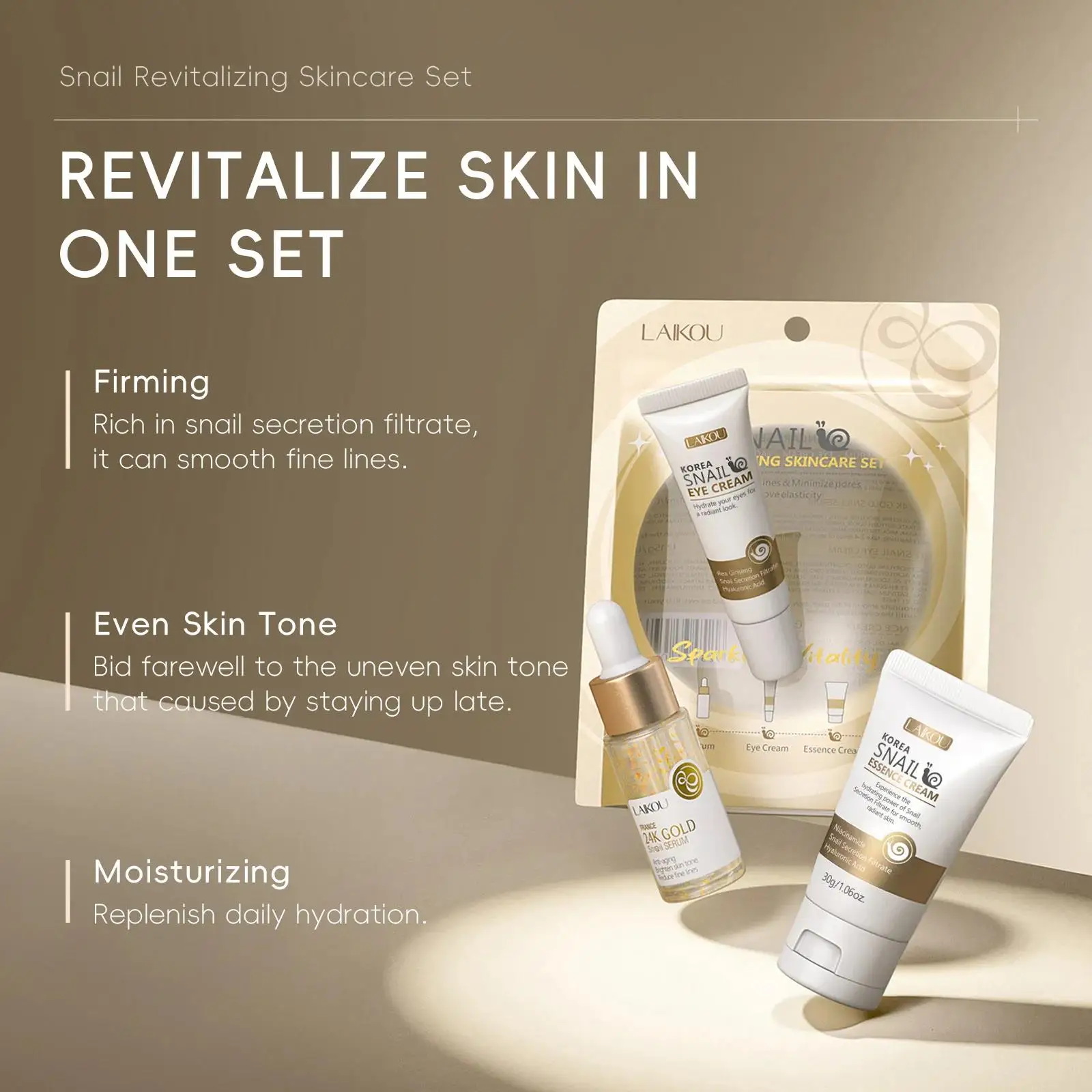 24K Gold Snail Repair Serum Ey - Luxury Natural Skincare review and price
