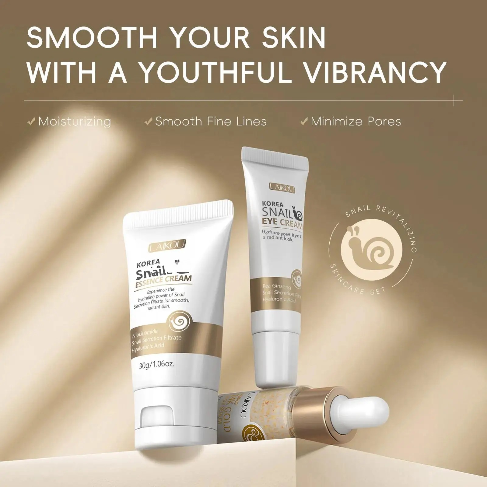 24K Gold Snail Repair Serum Ey - Luxury Natural Skincare review and price