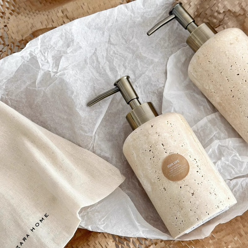 Natural Stone Lotion Dispenser - Luxury Natural Skincare review and price